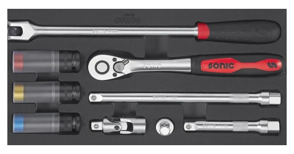 Sonic Equipment  Kombinationssatz 1/2" SFS-S 9-tlg. 300911