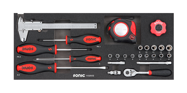 Sonic Equipment Kombinationssatz für Aufsatzbox 4730414, 25-tlg.