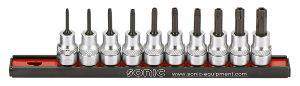 Sonic Equipment 3/8 TX mit Loch Biteinsatz-Satz auf Steckleiste 10-tlg. 201006