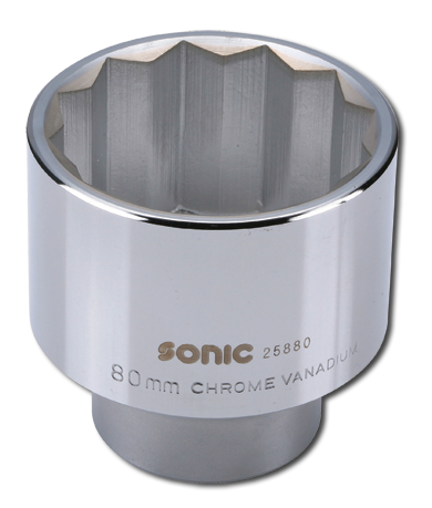 Sonic Equipment  Stecknuss 1" 12-kant 80mm 25880