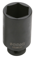 Sonic Equipment 1/2 Schlagschraub-Nuss, 6-kant, lang, 32mm 3358532