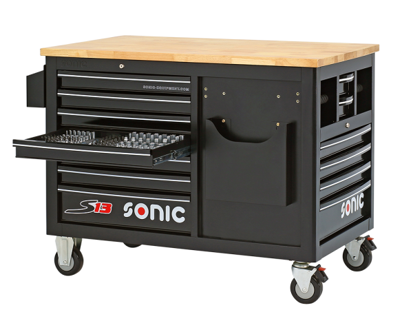 Sonic Equipment Werkstattwagen leer, S13, schwarz 47308113