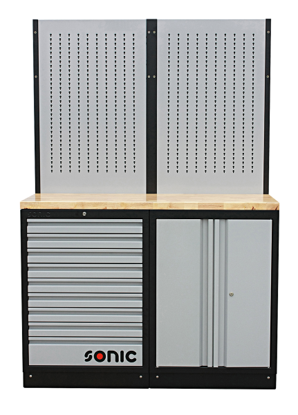 Sonic Equipment MSS 1348mm Schrankwand mit Holz-Arbeitsplatte 4731302