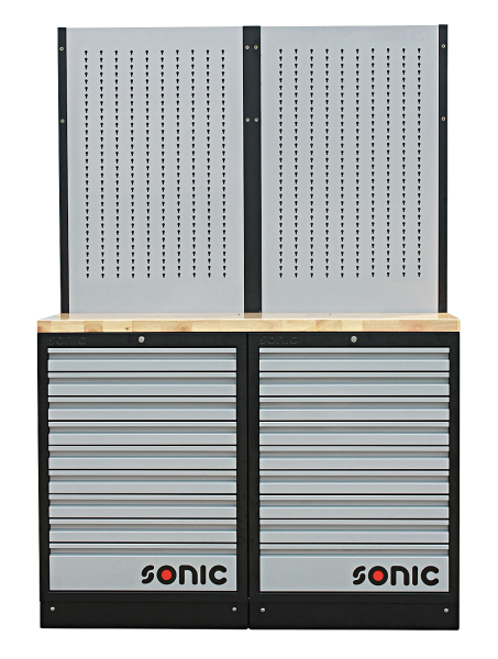 Sonic Equipment MSS 1348mm Schrankwand mit Holz-Arbeitsplatte 4731303