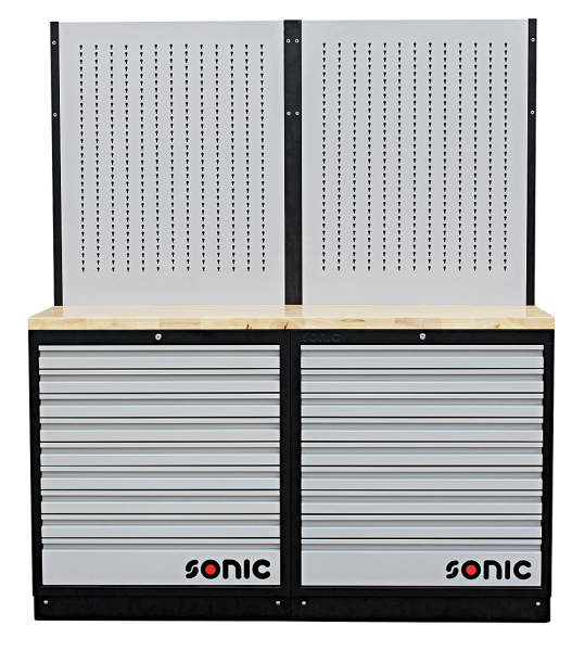 Sonic Equipment MSS 1690mm Schrankwand mit Holz-Arbeitsplatte 4731403