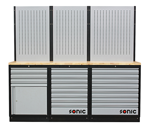 Sonic Equipment MSS 2193mm Schrankwand mit Holz-Arbeitsplatte 4731502