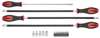 Sonic Equipment  Flexibler Schraubendrehersatz mit Bits 19-tlg. 601906