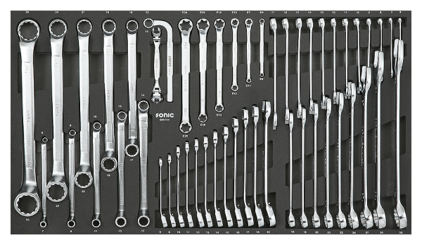 Sonic Equipment  Schraubenschlüsselsatz SFS-L 51-tlg. 605101