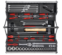 Sonic Equipment  Gefüllte tragbare Werkzeugkiste 62-tlg. 706201