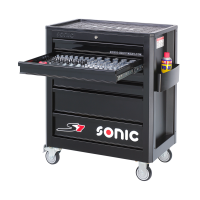 Sonic Equipment Werkstattwagen S7 gefüllt, 140-tlg.,...
