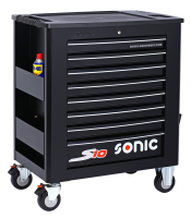 Sonic Equipment Werkstattwagen S10 gefüllt, 173-tlg., schwarz 717309