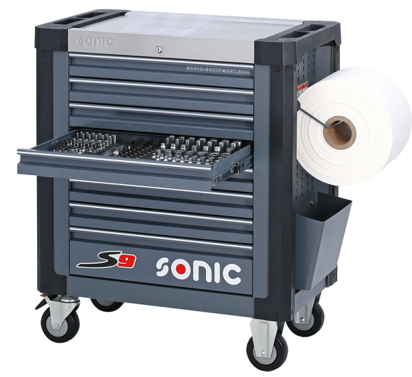 Sonic Equipment Werkstattwagen S9 gefüllt, 192-tlg. 719231