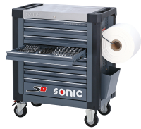 Sonic Equipment Werkstattwagen S9 gefüllt, 239-tlg.,...