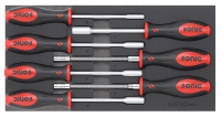 Sonic Equipment Werkstattwagen S9 gefüllt, 251-tlg., Schaum 1/3, dunkelgrau 725131