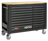 Sonic Equipment Werkstattwagen S14 gefüllt, 575-tlg., schwarz 757508