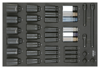 Sonic Equipment Werkstattwagen S15 gefüllt, 958-tlg., schwarz 795844